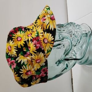 Vintage Union Made K Romer  Floral Flower Power Groovy Hat sz 7 1/8